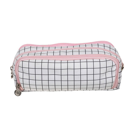 Triple folding pencil case - checkered Maaleo24514