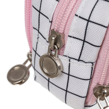 Triple folding pencil case - checkered Maaleo24514