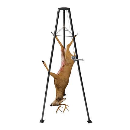 Tripod Deer Hoist, Manual Winch, Gambrel, 500 Lb