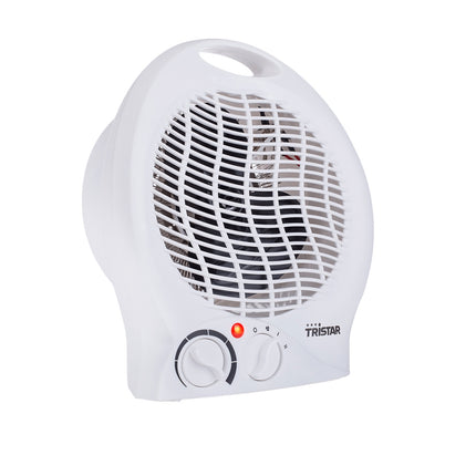 Tristar Fan Heater 2000W with Adjustable Thermostat, 2 Heat Settings, White