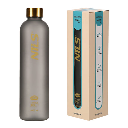 Tritan Water Bottle, Gray, 1000 ml