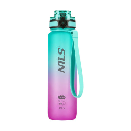 Tritan Water Bottle, Green-Pink, Leak-Proof, 950 ml
