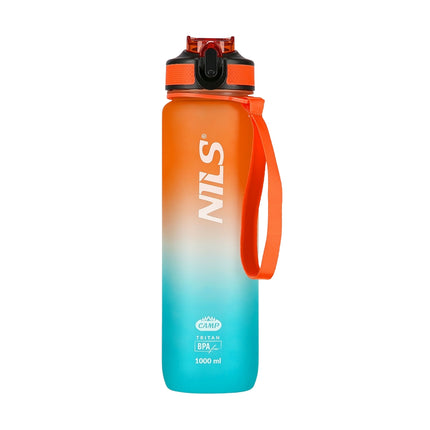 Tritan Water Bottle, Orange-Blue, Leak-Proof, 1000 ml