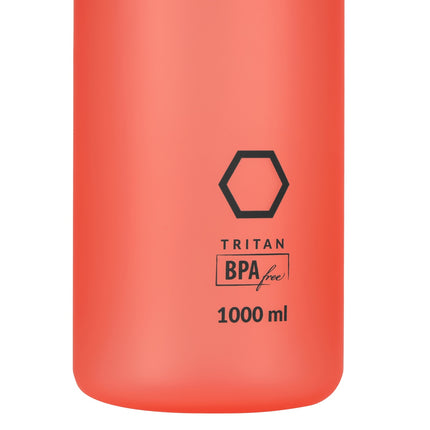 Tritan Water Bottle, Red, 1000 ml