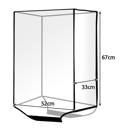 Trizand 23922 transparent suitcase cover
