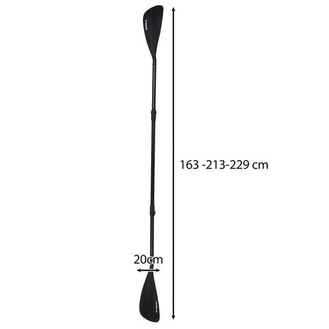 Trizand 4-delige verstelbare peddel 229cm 2in1