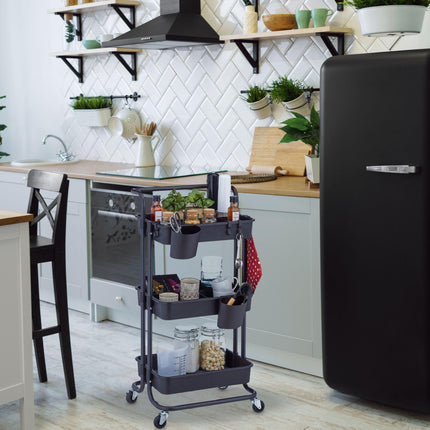 Trolley with 3 shelves