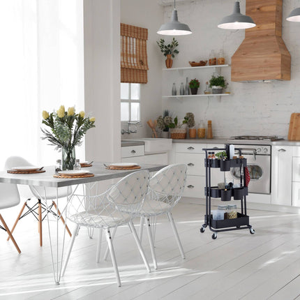 Trolley with 3 shelves