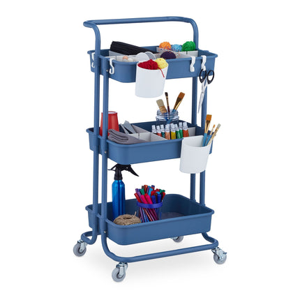 Trolley with 3 shelves