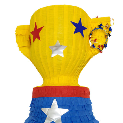 Trophy Piñata Set with Stick and Eye Mask