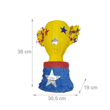 Trophy Piñata Set with Stick and Eye Mask