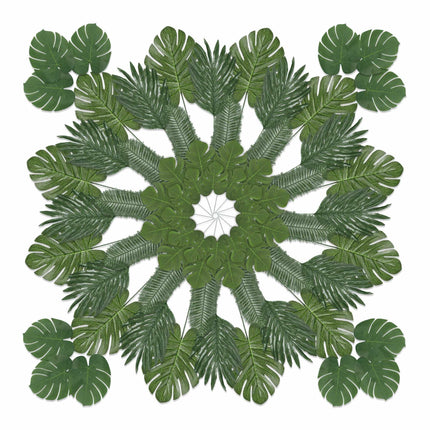 Tropical leaves set of 72