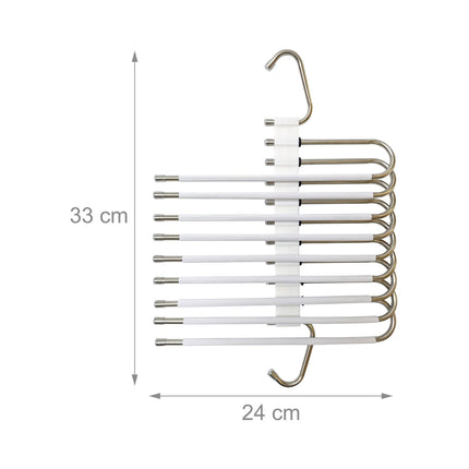 Trouser Hangers, Non-Slip, Space-Saving, 2 Pack