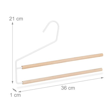 Trouser hanger space-saving 12 pieces