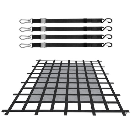 Truck Bed Cargo Net 72 x 57 in, 4 Straps With Hooks