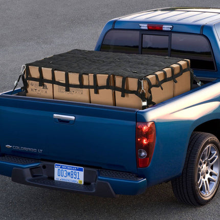 Truck Bed Cargo Net 72 x 57 in, 4 Straps With Hooks