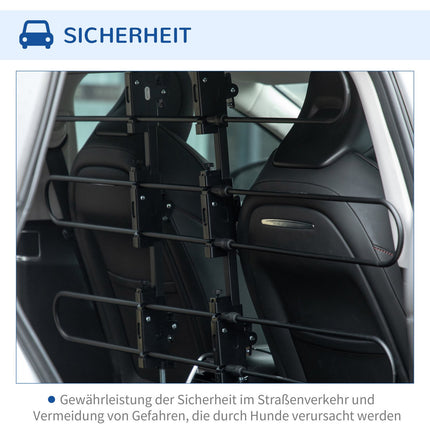 Adjustable universal divider for car trunks, steel, 89-150X76-124 cm