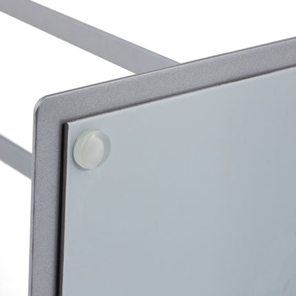 T-shaped gray towel rack