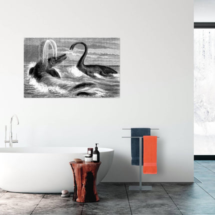 T-shaped gray towel rack