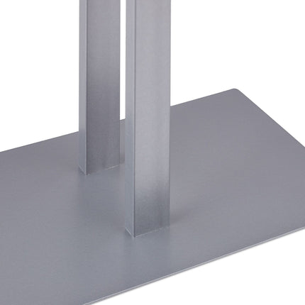T-shaped gray towel rack