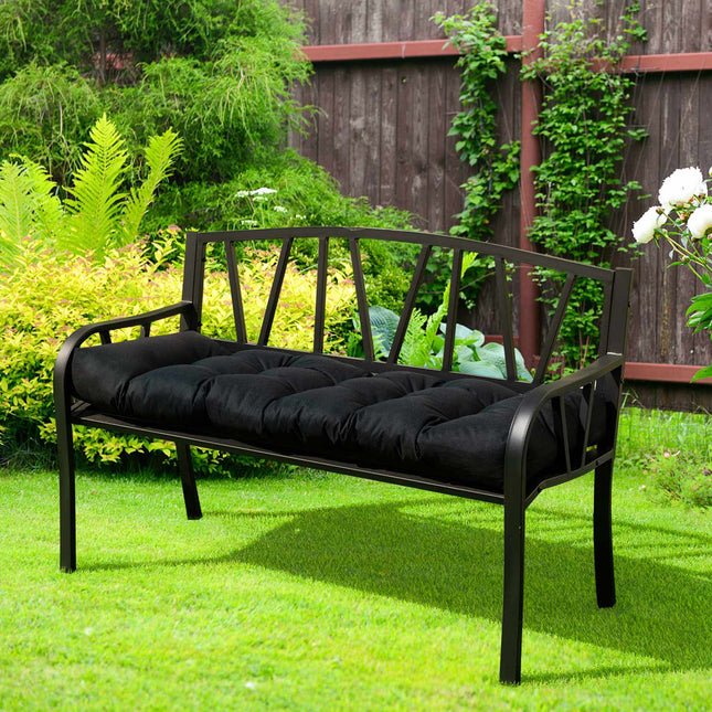 Tufted Indoor Outdoor Bench Cushion, 52 x 19.5 x 6