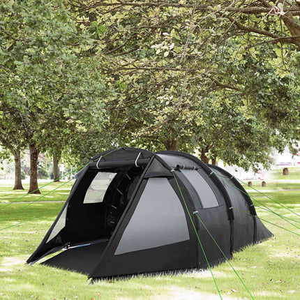 4-person tunnel tent, 2 rooms, UV protection, waterproof