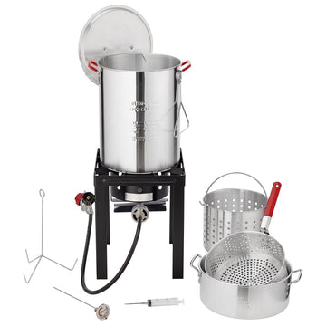 Turkey Deep Fryer Set, 30-Qt, 54,000 BTU Propane