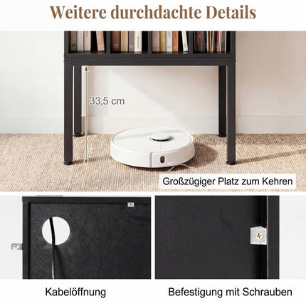 Turntable Stand with Charging Station & 4 Dividers