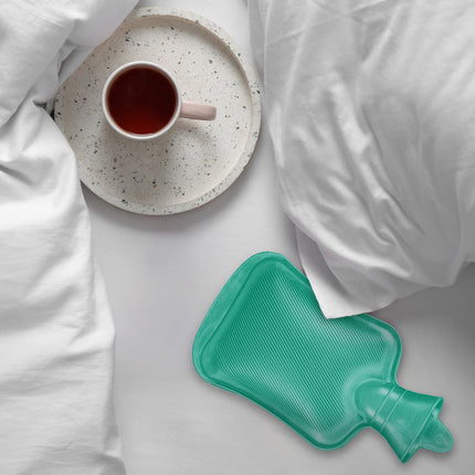 Turquoise Hot Water Bottle 1L – Leak-Proof, Pain Relief