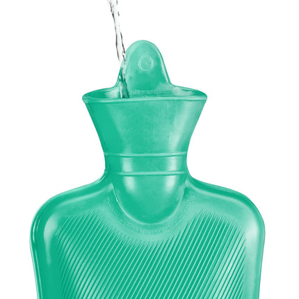 Turquoise Hot Water Bottle 1L – Leak-Proof, Pain Relief