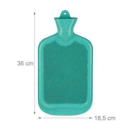 Turquoise Hot Water Bottle 2L