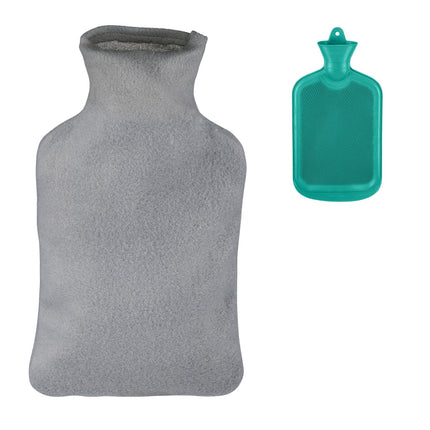Turquoise Hot Water Bottle with Cover, 1.5L