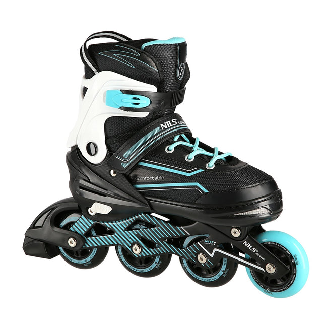 Turquoise inline skates, maat M (35-38)