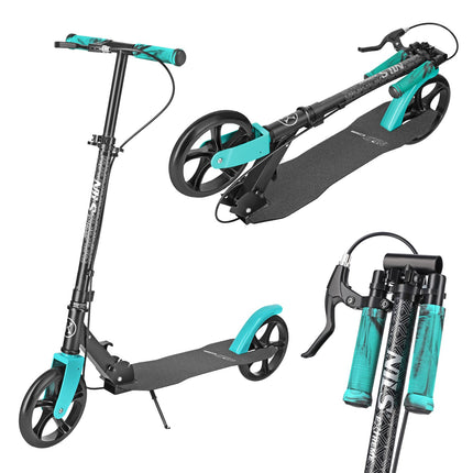 Turquoise Kick Scooter, Adjustable Height