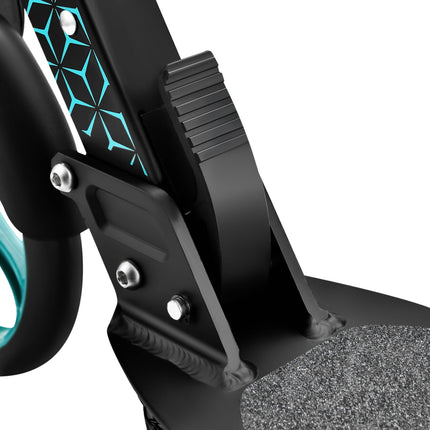 Turquoise Kick Scooter, Adjustable Height, Foldable Design