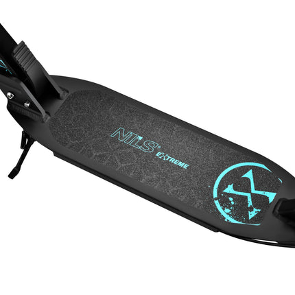 Turquoise Kick Scooter, Adjustable Height, Foldable Design