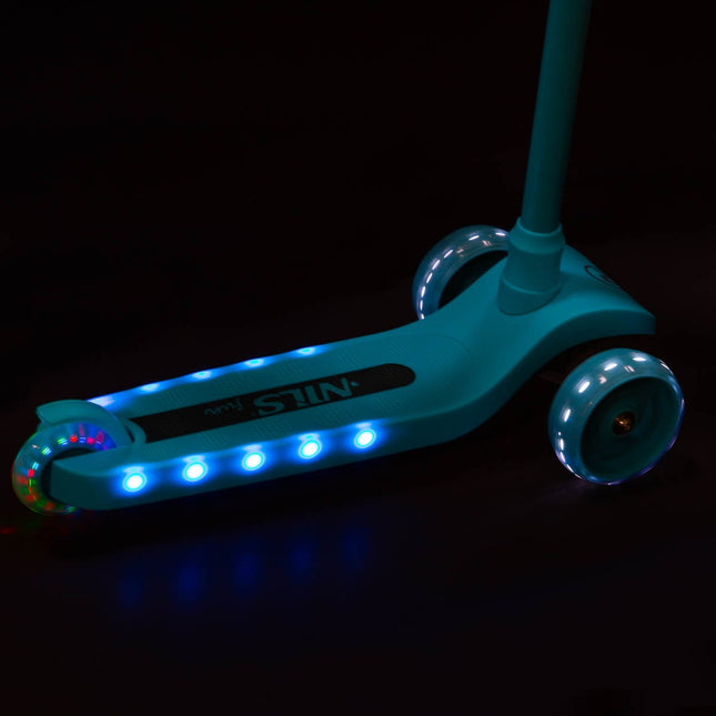 Turquoise Kick Scooter, Verstelbare Hoogte, Lichtgewicht
