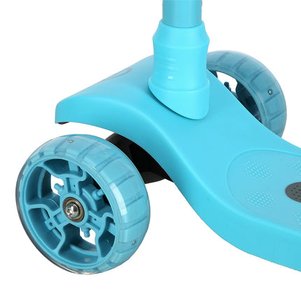 Turquoise Kick Scooter, Adjustable Height, Lightweight