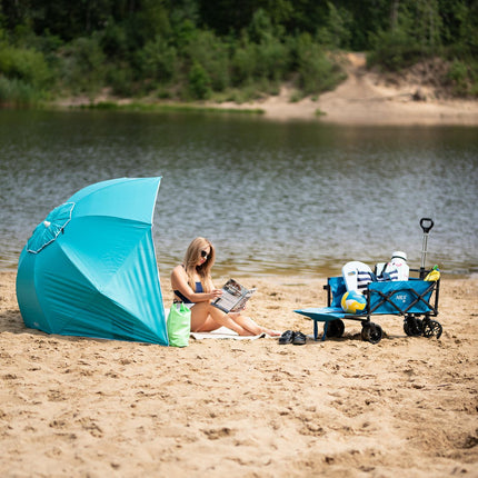 Turquoise XL Beach Umbrella, 220 cm