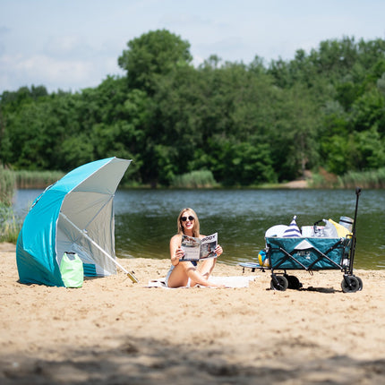 Turquoise XL Beach Umbrella, 220 cm