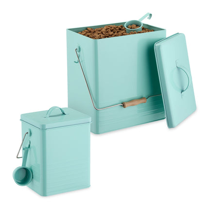 Turquoise lunch box set of 2