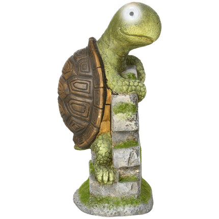 Turtle Garden Sculpture with LED Solar Light, 14.5""