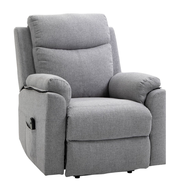 Electric recliner - standing aid, 1 motor, grey