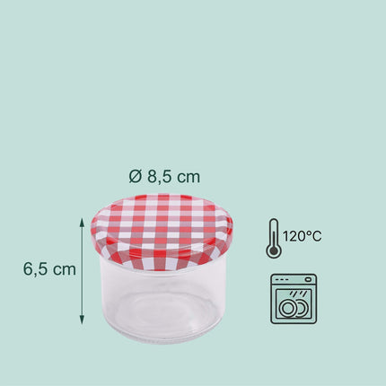 Twist-Off Preserving Jars, 220 ml, Airtight Lids