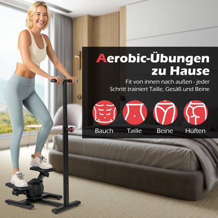 Twist Stair Stepper with Adjustable Handle & LCD Display