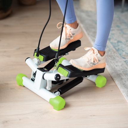 Twist Stepper with Ropes, Green – Compact Fitness Equipment
