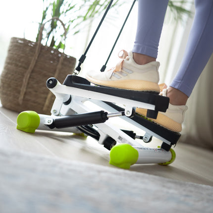 Twist Stepper with Ropes, Green – Compact Fitness Equipment