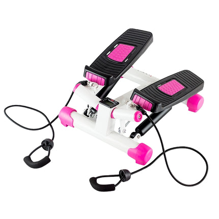 Twist Stepper with Ropes, Pink – Compact Exercise Equipment