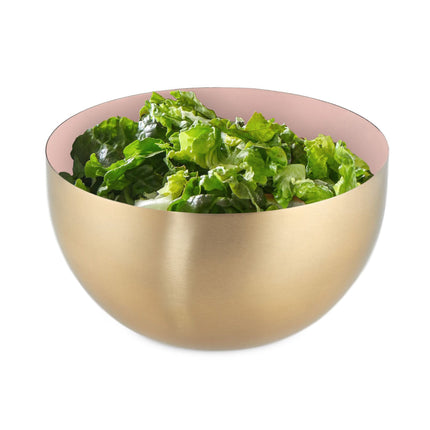 Two-Tone Stainless Steel Serving Bowl