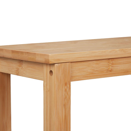 Two-part step stool made of bamboo